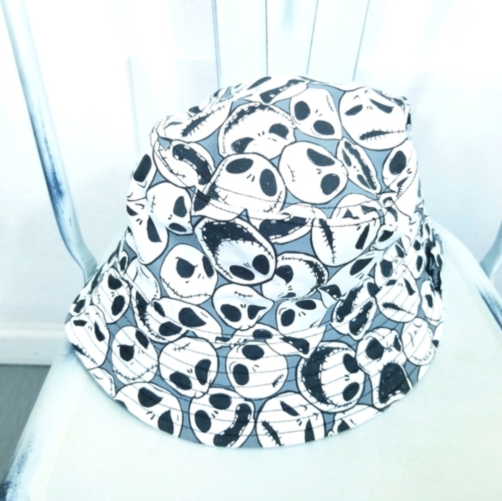 Disney Parks Nightmare Before Christmas Jack Skellington Bucket Hat New